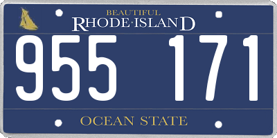 RI license plate 955171