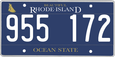 RI license plate 955172