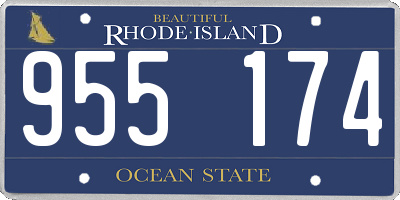 RI license plate 955174
