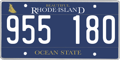 RI license plate 955180