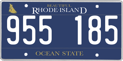 RI license plate 955185