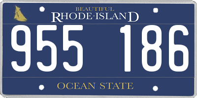 RI license plate 955186