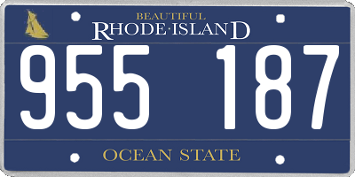 RI license plate 955187