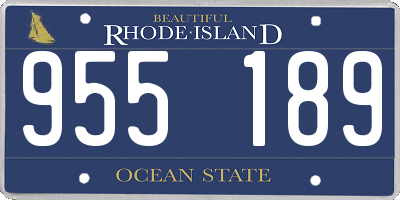 RI license plate 955189