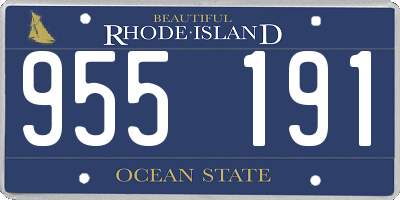 RI license plate 955191