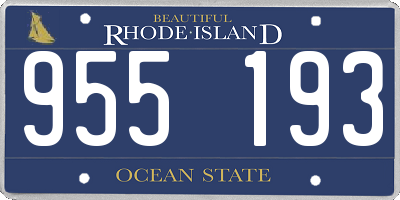 RI license plate 955193