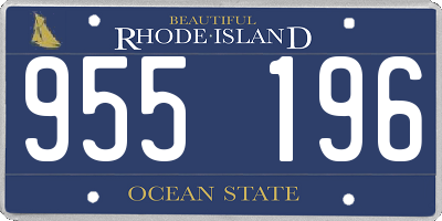 RI license plate 955196