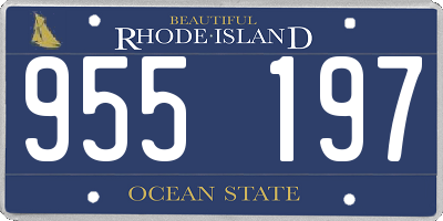 RI license plate 955197