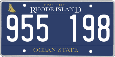 RI license plate 955198