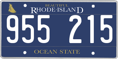 RI license plate 955215