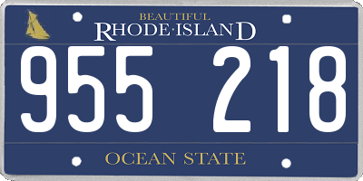 RI license plate 955218