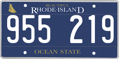 RI license plate 955219