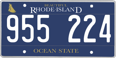 RI license plate 955224