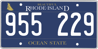 RI license plate 955229