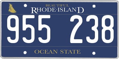 RI license plate 955238