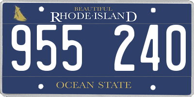 RI license plate 955240