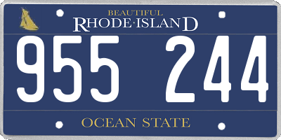 RI license plate 955244