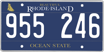RI license plate 955246
