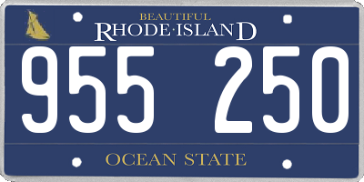 RI license plate 955250