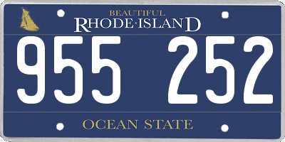 RI license plate 955252