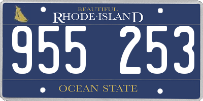 RI license plate 955253