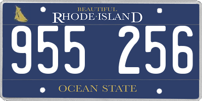 RI license plate 955256