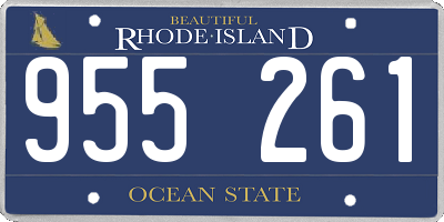 RI license plate 955261