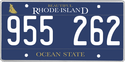 RI license plate 955262