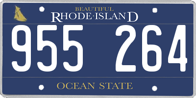 RI license plate 955264