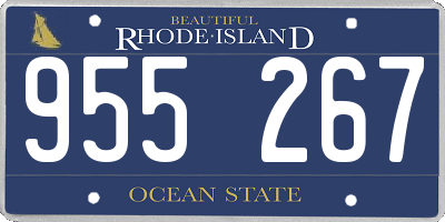 RI license plate 955267