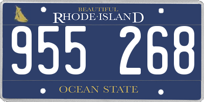 RI license plate 955268