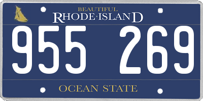 RI license plate 955269