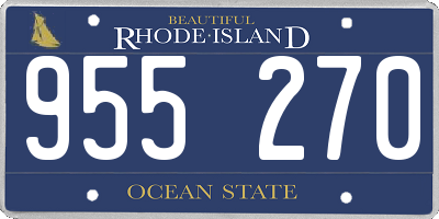 RI license plate 955270