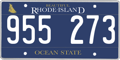 RI license plate 955273