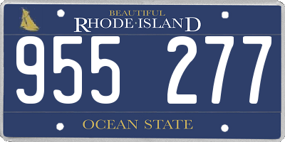 RI license plate 955277