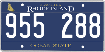 RI license plate 955288