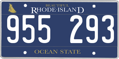 RI license plate 955293