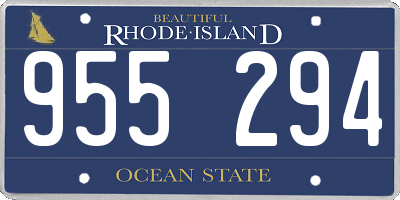 RI license plate 955294