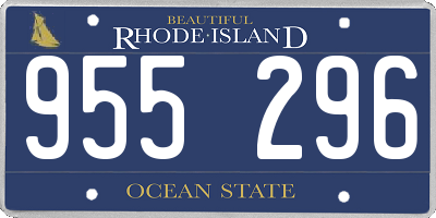 RI license plate 955296