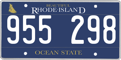 RI license plate 955298