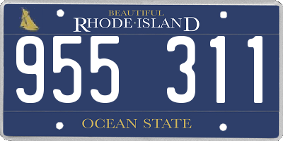 RI license plate 955311