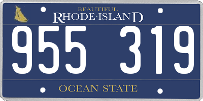 RI license plate 955319