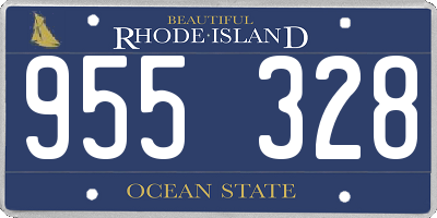 RI license plate 955328