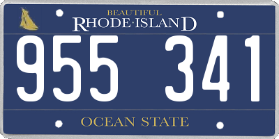 RI license plate 955341