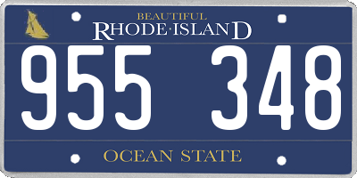 RI license plate 955348