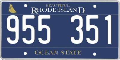 RI license plate 955351