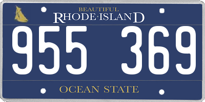 RI license plate 955369