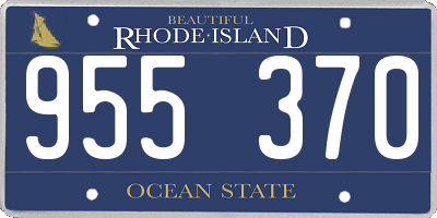 RI license plate 955370