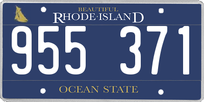 RI license plate 955371