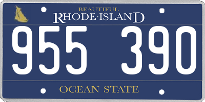 RI license plate 955390